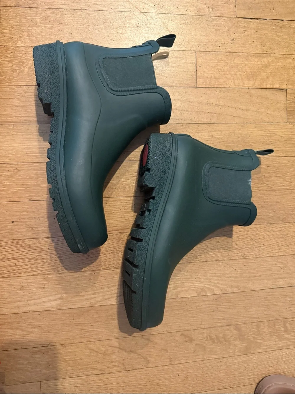 FitFlop Wonderwelly Green Waterproof Chelsea Rain Boots